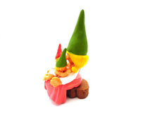 UpperDutch:Gnomes,New born, Breast feeding breastfeeding Gnome figurine, after a design by Rien Poortvliet, Brb Gnome, Lisa the Gnome. Twin gift