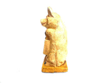 UpperDutch:Home and Decor,Antique Saving bank, Thrifty, The Wise Pig, Piggy bank, Antique cast iron saving bank, pig bank.