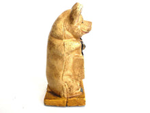 UpperDutch:Home and Decor,Antique Saving bank, Thrifty, The Wise Pig, Piggy bank, Antique cast iron saving bank, pig bank.