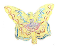 UpperDutch:Sewing Supplies,Antique fairy applique, butterfly applique, 1930s vintage embroidered applique. Vintage patch, sewing supply.