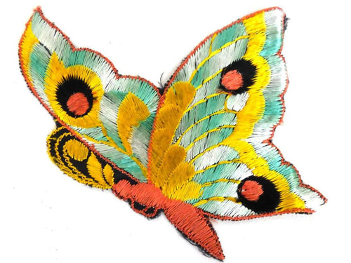UpperDutch:Sewing Supplies,Authentic Antique Collectible Butterfly applique, 1930s  embroidered applique. Vintage patch, Applique, Crazy quilt.