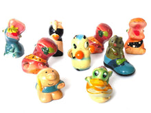 UpperDutch:Home and Decor,Sharpeners, Set of 9 Antique Collectibles Clay Sharpeners, Pencil sharpener, Different Animals.