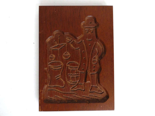 UpperDutch:,Cookie Mold, Wooden cookie mold. Wooden Dutch Folk Art Cookie Mold, springerle.