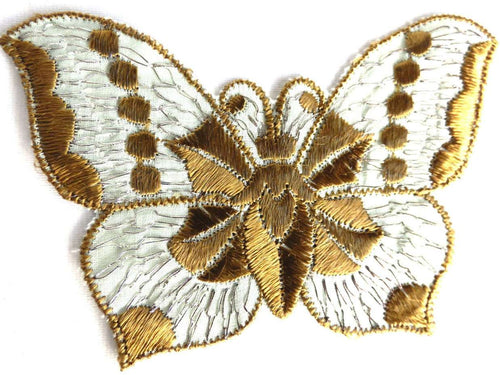 UpperDutch:Sewing Supplies,Butterfly applique, 1930s vintage embroidered applique. Vintage patch, sewing supply. Applique, Crazy quilt.