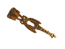 UpperDutch:Hooks and Hardware,Antique Keyhole cover, escutcheon, Ornate brass keyhole frame, Ormolu finish, victorian style.