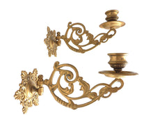 UpperDutch:Candelabras,Piano Sconses, Candle Holders, Pair Antique Solid Brass Victorian Piano Candelabra, Piano Candle holder Candle wall sconce.