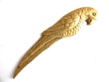 UpperDutch:Hooks and Hardware,Brass Parrot Applique Bird ornament, escutcheon, furniture applique.