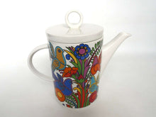 UpperDutch:Pottery,Villeroy and Boch, Acapulco Coffee Pot. Luxemburg, Acapulco pattern design Christine Reuter in 1967.