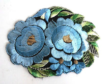 UpperDutch:Sewing Supplies,Applique, Flower applique, 1930s vintage embroidered applique. Vintage floral patch, sewing supply, antique patch.
