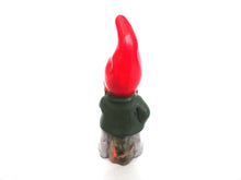 UpperDutch:Gnomes,Gnome, Vintage Small Gnome figurine. Made in West-Germany. Pipe smoking gnome.