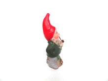 UpperDutch:Gnomes,Gnome, Vintage Small Gnome figurine. Made in West-Germany. Pipe smoking gnome.