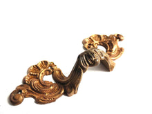 UpperDutch:Hooks and Hardware,Drawer Handle, Ornate brass Drawer Pull, Cabinet hardware, victorian style.
