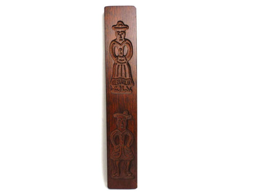 UpperDutch:Cookie Mold,Wooden cookie mold. Wooden Dutch Folk Art Cookie Mold. speculaas plank, springerle.