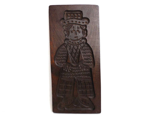 UpperDutch:Cookie Mold,Wooden cookie mold. Wooden Dutch Folk Art Cookie Mold. speculaas plank, springerle.