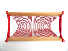UpperDutch:Record Holder,Singles Rack, Pink / Red Singles Holder, stand for 7", 10" and 12" records, Retro decor, Vinyl Rack, vinyl record storage.