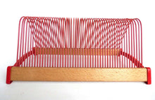 UpperDutch:Record Holder,Singles Rack, Pink / Red Singles Holder, stand for 7", 10" and 12" records, Retro decor, Vinyl Rack, vinyl record storage.
