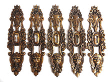 UpperDutch:Hooks and Hardware,1 (ONE) Antique Solid Brass Keyhole cover, escutcheon, keyhole frame, Antique Keyhole cover with Lion Head, victorian style.