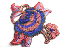 UpperDutch:Sewing Supplies,Applique, Flower applique, 1930s vintage embroidered applique. Vintage floral patch, sewing supply.