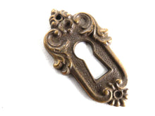 UpperDutch:Hooks and Hardware,Solid Brass Keyhole plate, cover, escutcheon, keyhole frame.