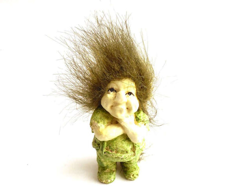 UpperDutch:Land of Magiful,Troll, Vintage small Troll. (Goblin, Gremlin, Hob, Imp, Gnome, Hobgoblin, Elf, Pixy)