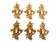 UpperDutch:Hooks and Hardware,1 (ONE) Large Antique Solid Brass Keyhole cover, escutcheon, keyhole frame, Ormolu finish, victorian style, keyhole frame.