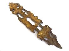 UpperDutch:Hooks and Hardware,Antique Keyhole cover with lion head, escutcheon, keyhole frame, Antique solid brass Keyhole cover, victorian style.