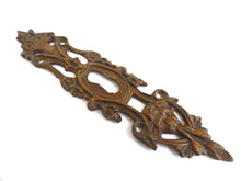 UpperDutch:Hooks and Hardware,Antique Keyhole cover with lion head, escutcheon, keyhole frame, Antique solid brass Keyhole cover, victorian style.