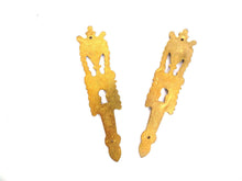 UpperDutch:Hooks and Hardware,1 (ONE) Antique Keyhole cover, escutcheon, Ornate brass keyhole frame, Victorian style.