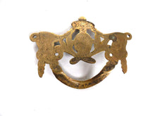 UpperDutch:Hooks and Hardware,1 (one) Drawer Handle, Victorian style Antique Drawer Handle, Vintage Solid Brass Ornate Drawer Pull, Goat, Ram.