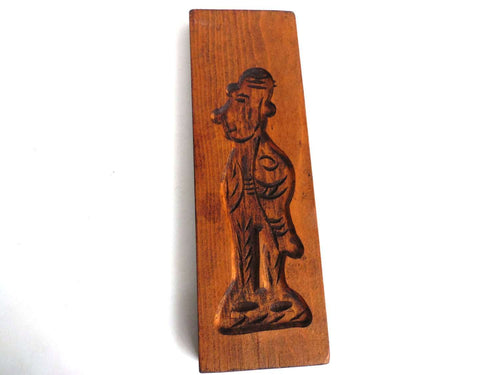 UpperDutch:Cookie Mold,Wooden cookie mold. Wooden Dutch Folk Art Cookie Mold. speculaas plank, springerle.