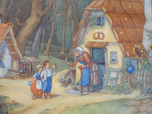 UpperDutch:School Chart,Pull down chart, Hansel and Gretel, School chart . Grimm's fairytailes fairy tales. Hansel und Gretel wall chart. Child room