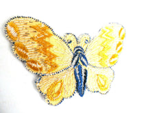 UpperDutch:Sewing Supplies,Butterfly applique, 1930s vintage embroidered applique. Vintage patch, sewing supply. Applique, Crazy quilt.