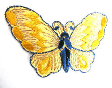 UpperDutch:Sewing Supplies,Butterfly applique, 1930s vintage embroidered applique. Vintage patch, sewing supply. Applique, Crazy quilt.