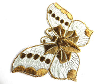 UpperDutch:Sewing Supplies,Butterfly applique, 1930s vintage embroidered applique. Vintage patch, sewing supply. Applique, Crazy quilt.
