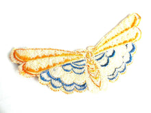 UpperDutch:Sewing Supplies,Butterfly applique, 1930s vintage embroidered applique. Vintage patch, sewing supply. antique Applique, Crazy quilt.