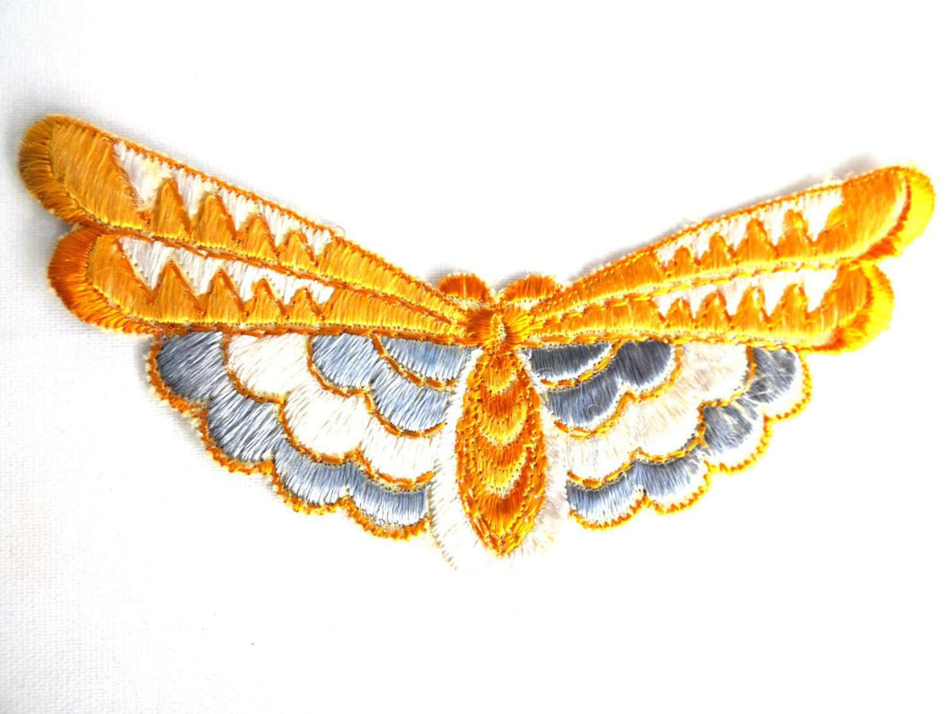 UpperDutch:Sewing Supplies,Butterfly applique, 1930s vintage embroidered applique. Vintage patch, sewing supply. antique Applique, Crazy quilt.
