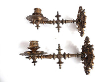 UpperDutch:,Piano Sconses  Pair Antique Solid Brass Victorian Piano Candelabra  piano candle holder, candle wall sconce.
