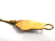 UpperDutch:Home and Decor,Nautical Shoe Horn. Shoe Spoon. Antique brass shoe horn with ship / nautical.
