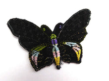 UpperDutch:Sewing Supplies,Butterfly applique, 1930s vintage embroidered applique. Vintage patch, sewing supply. Applique, Crazy quilt.