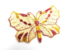 UpperDutch:Sewing Supplies,Butterfly applique, 1930s vintage embroidered applique. Vintage patch, sewing supply. Applique, Crazy quilt.