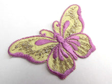 UpperDutch:Sewing Supplies,Butterfly applique, 1930s vintage embroidered applique. Vintage patch, sewing supply. Applique, Crazy quilt.