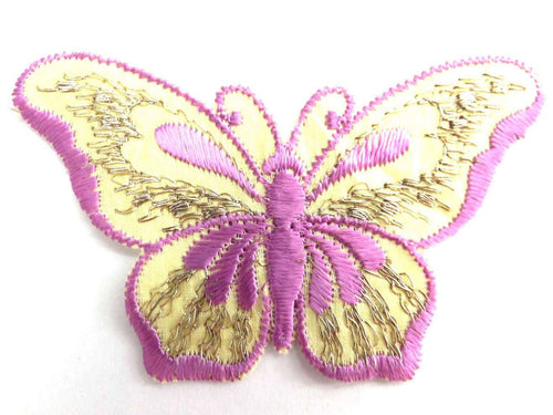 UpperDutch:Sewing Supplies,Butterfly applique, 1930s vintage embroidered applique. Vintage patch, sewing supply. Applique, Crazy quilt.