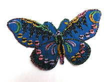 UpperDutch:Sewing Supplies,Applique, 1930s vintage embroidered butterfly applique. Vintage patch, sewing supply. Applique, Crazy quilt.