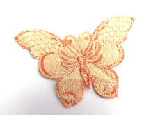 UpperDutch:Sewing Supplies,Butterfly applique, 1930s vintage embroidered applique. Vintage patch, sewing supply. Blue Applique, Crazy quilt.