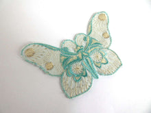 UpperDutch:Sewing Supplies,Antique Butterfly Patch, 1930s vintage embroidered applique. Vintage patch, sewing supply. Applique, Crazy quilt.