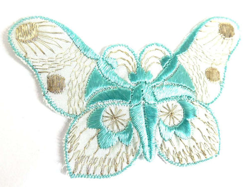 UpperDutch:Sewing Supplies,Antique Butterfly Patch, 1930s vintage embroidered applique. Vintage patch, sewing supply. Applique, Crazy quilt.