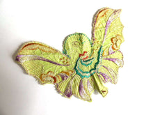 UpperDutch:Sewing Supplies,Applique fairy, butterfly applique, 1930s vintage embroidered applique. Vintage patch, sewing supply.