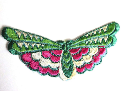 UpperDutch:Sewing Supplies,Butterfly applique 1930s vintage embroidered applique. Vintage patch, sewing supply Antique Applique, Crazy quilt.