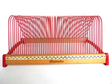 UpperDutch:Record Holder,Singles Rack, Pink / Red Singles Holder, stand for 7", 10" and 12" records, Retro decor, Vinyl Rack, vinyl record storage.