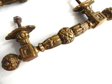 UpperDutch:Hooks and Hardware,Set of 2 Antique Brass Cabinet Pulls, Piano handles, Antique Door Knobs, Copper Door Handles, Hardware, Drawer Handles.